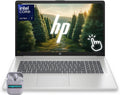 HP Touchscreen Laptop, 17.3' Business Laptop Computer, Windows 11, 40GB RAM 2TB SSD, Intel Core Ultra 7 255U, HD+ Display, Fingerprint Reader, Backlit Keyboard, SageNova Earphones, Silver
