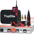 TopDiag P200 Power Circuit Probe Kit - Automotive Circuit Tester with 2024 Online Update, 9~30V Voltage Range, Multimeter, Relay Test, Fuel Injector Tester, Activating Component, Oscilloscope Mode