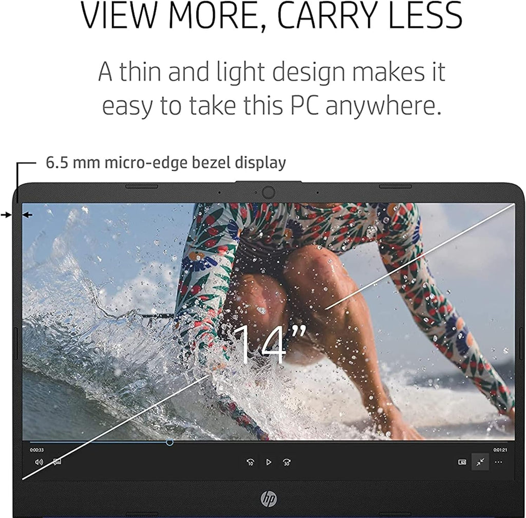 HP Stream Laptop 2023 Newest 14' HD Display, Intel Celeron N4120 Processor, 16GB RAM, 192GB Storge (64GB EMMC+128GB SD Card), ‎Intel UHD Graphics 600, Webcam, Wi-Fi, Windows 11 Home in S Mode