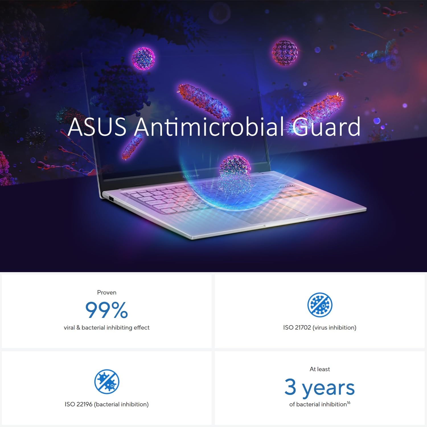 ASUS Vivobook 14 Inch FHD Laptop for Everyday Use | Intel Core 13th Gen 6-Core CPU | 12GB RAM, 256GB SSD | Quiet Blue | Windows 11 | 8HR Battery, FastCharge | Privacy Shutter | Intel UHD Graphics