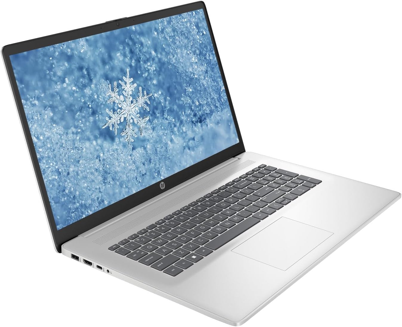 HP 17.3' HD+ Business & Student Laptop Computer, 16GB RAM 1TB SSD, 8-Cores Intel Core i3 Processor, Windows 11 Pro, Numeric Keypad, Wi-Fi 6, PLUSERA Earphones & 8-in-1 Hub, Natural Silver