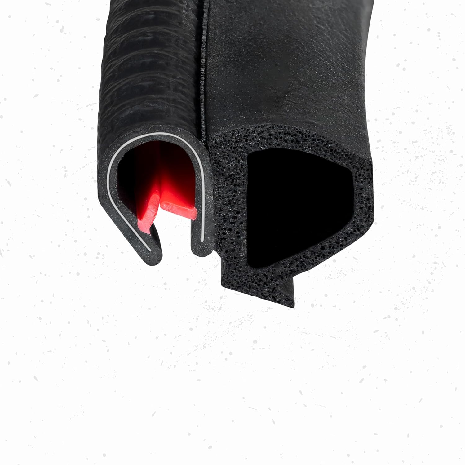 Door Rubber Seal Horizontal Bulb 0.62' Bulb Height x 0.039'-0.137' Grip Range x 0.53 U Height (100 Feet)
