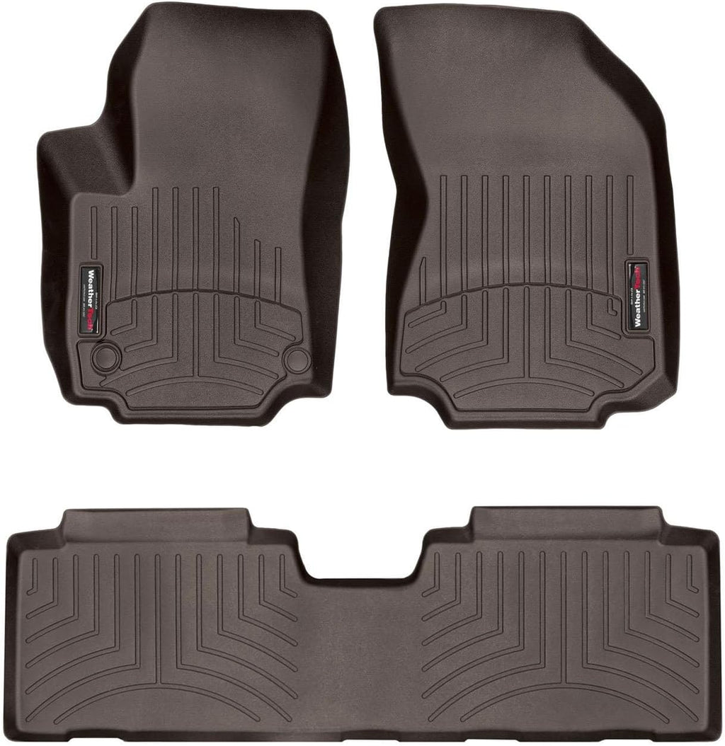 WeatherTech Custom Fit FloorLiners for GMC Terrain - 1st & 2nd Row (4712341-4711762), Cocoa