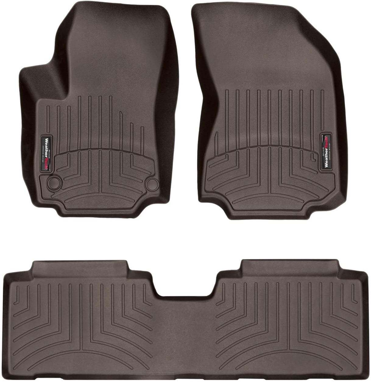 WeatherTech Custom Fit FloorLiners for GMC Terrain - 1st & 2nd Row (4712341-4711762), Cocoa