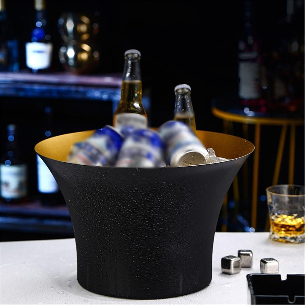 Ice Container Luxury Stainless Steel Ice Bucket Commercial Large Wine for Red, Champagne, Beer Wine Beer Champagne Bucket
