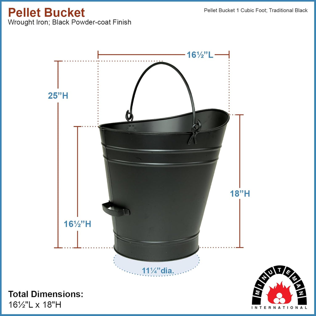 Large, Traditional Pellet Bucket