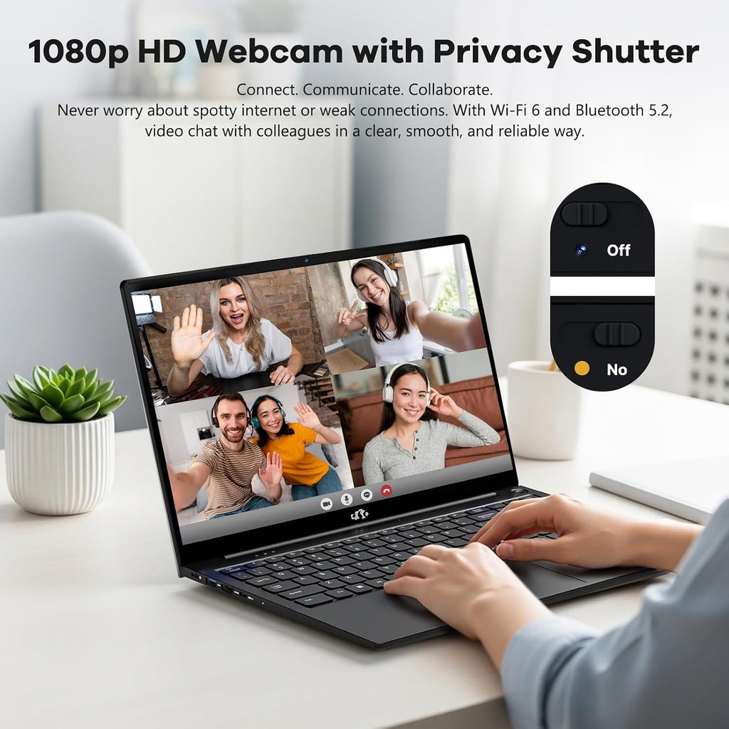 NIMO 15.6' FHD-IPS-Laptop, Intel i5-12450H 8 Cores 16GB RAM 1TB SSD (Beat i7-11800H, Up to 4.4 GHz) 100W Type-C Fingerprint Backlit Keyboard for Professionals & Students Office, Study & Travel