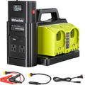 Adisipsoarin 500W Pure Sine Wave Power Inverter for Ryobi 18V Battery, 4-Ports DC 18V to AC(2 Outlets) 120V Car Charger Plug Inverter Adapter Converter for Camping, Travel, Emergencies(Tool Only)