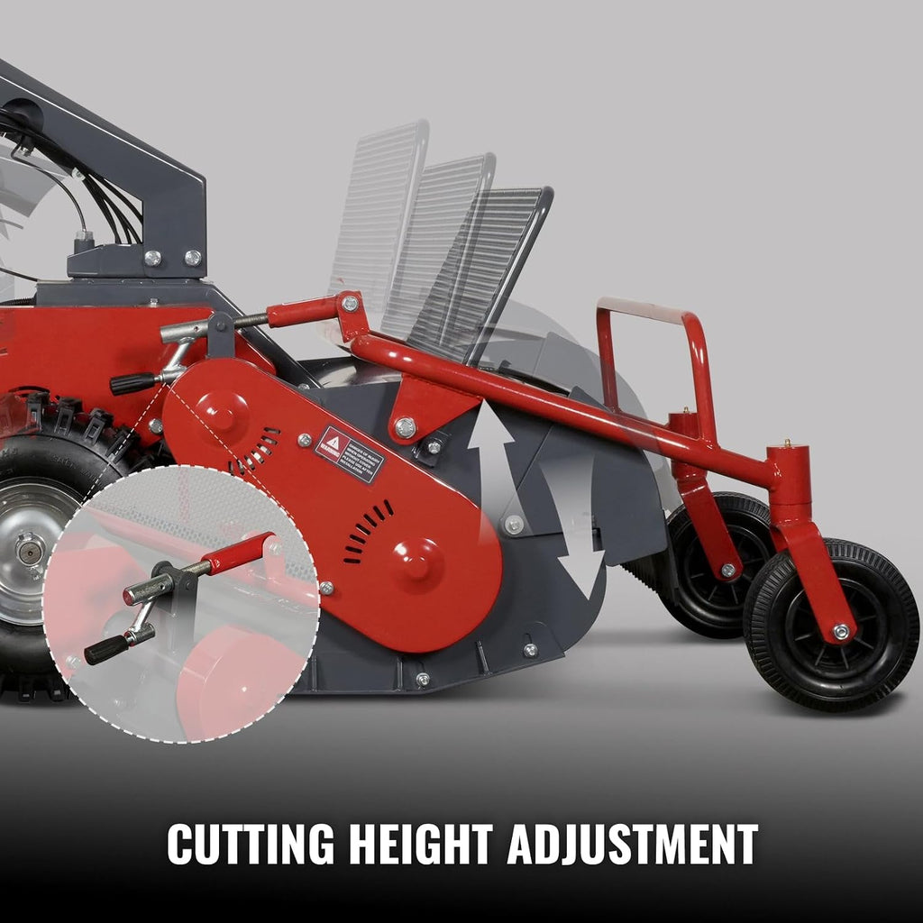 MechMaxx 27' Walk Behind Flail Mower, 10HP 302cc, Self-Propelled, Wheeled, Electric Start, SFM27W