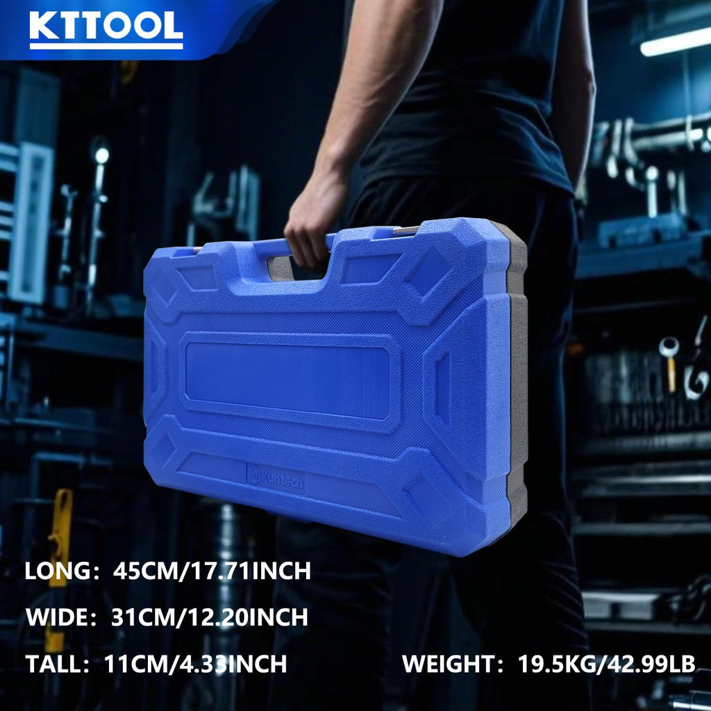30Pcs Pull and Press Sleeve Kit, Bushing Press Kit for Most Engine Cars Vehicles, Universal Seal Bearing Bushing Removal Installation Tool Kit 6 Pulling Spindles with Nuts Case