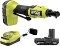 Ryobi One+ HP 18V 1/4' Brushless Cordless Compact Electric Ratchet Kit with 2.0Ah Lithium Battery and Charger, 4-Position Rotating Head, and Up to 460 RPM | PSBRC02K1
