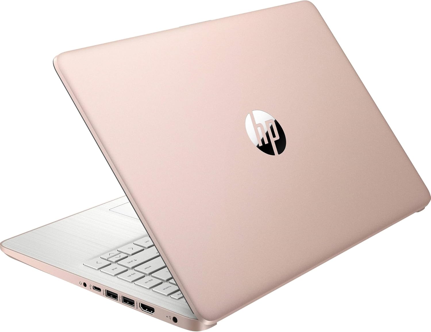 HP Touchscreen Laptop Computer for Student Home Study, 1-Year Office 365, Intel Processor, 8GB RAM, 256GB PCIe SSD, WiFi 6, BT 5.4, 14 inch, Webcam, Type-C, HDMI, Pale Rose Gold, Windows 11S (Renewed)