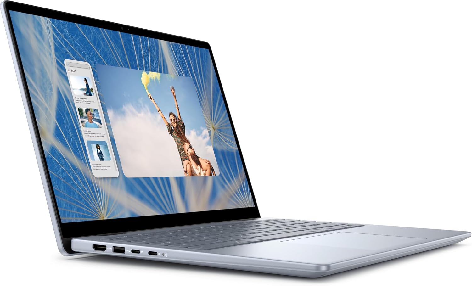 Dell Inspiron 14 2-in-1 2025 Laptop, 6-Core AMD Ryzen 5 8640HS, 14' WUXGA IPS Touchscreen Display, AMD Radeon Graphics, 16GB DDR5 1TB SSD, Backlit Keyboard, Fingerprint, Wi-Fi 6E, Win10 Pro