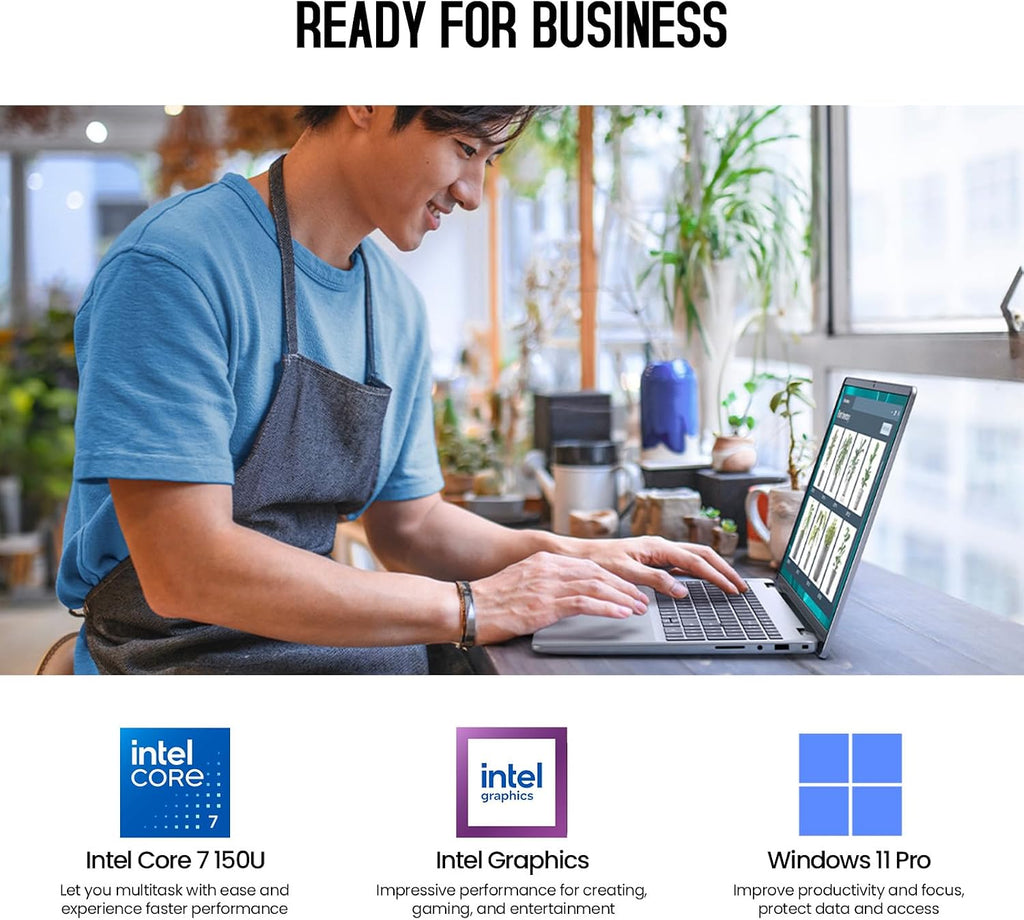 Dell 2026 16 Laptop Touchscreen Computer, 16' FHD+ Touch Screen Business Laptop PC, Intel Core 7 (10-Core, >i7-1355U), 16GB DDR5 1TB SSD Windows 11 Pro, Backlit Keyboard 10-Key,Fingerprint,Wi-Fi 6E