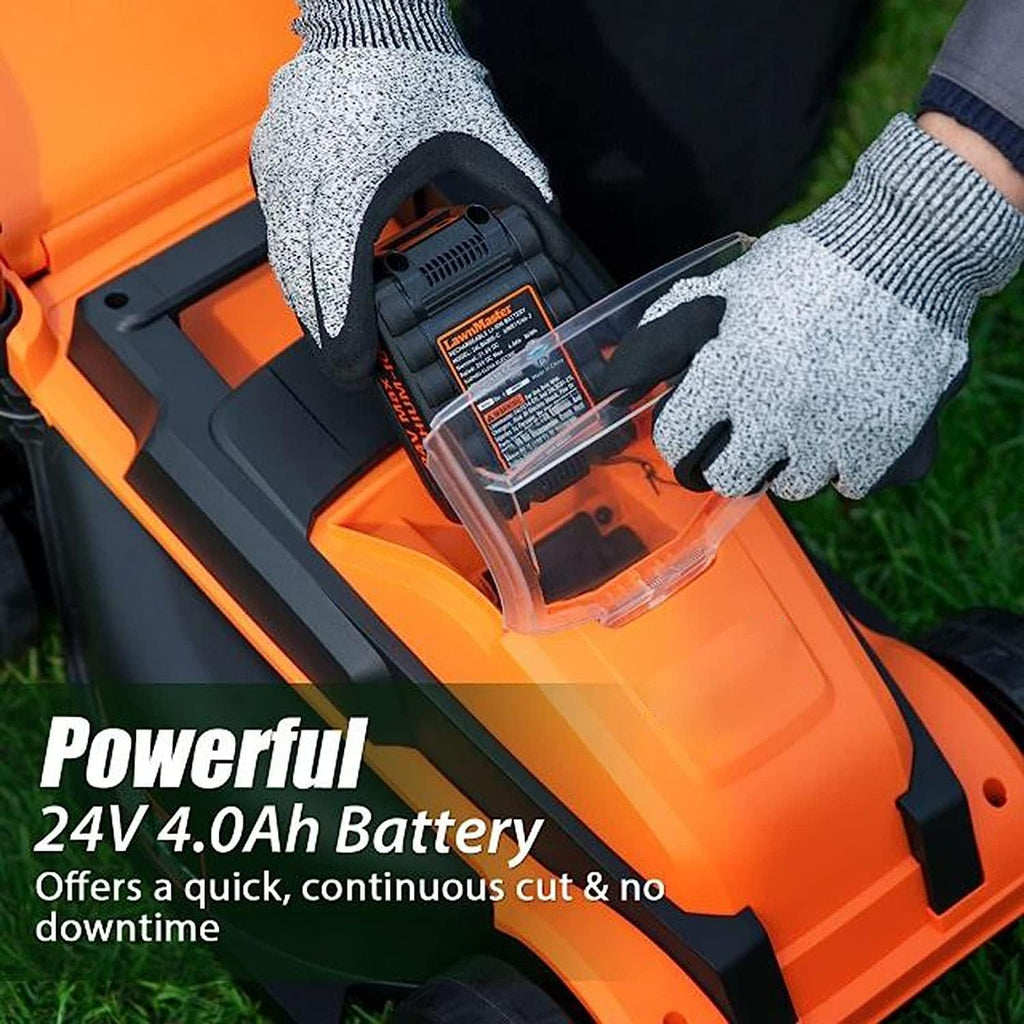 24V Lithium-Ion Electric Lawn Mowers Portable Battery Electric Lawn Mowers Cordless Self-propelled Lawn Mowers Electric Lawn Mowers with Bagging Machines