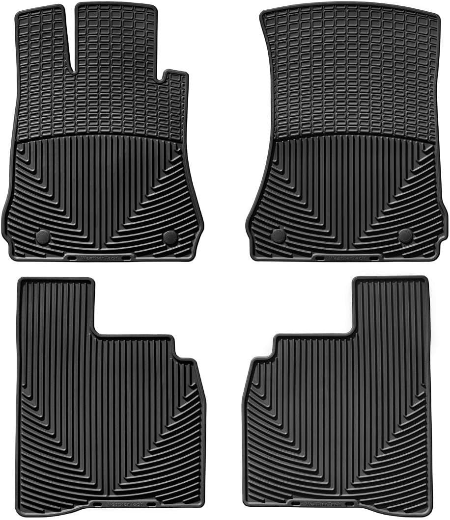 WeatherTech All-Weather Floor Mats for Mercedes S 65 AMG, S-Class, S 63 AMG - 1st & 2nd Row (MB W221 B), Black