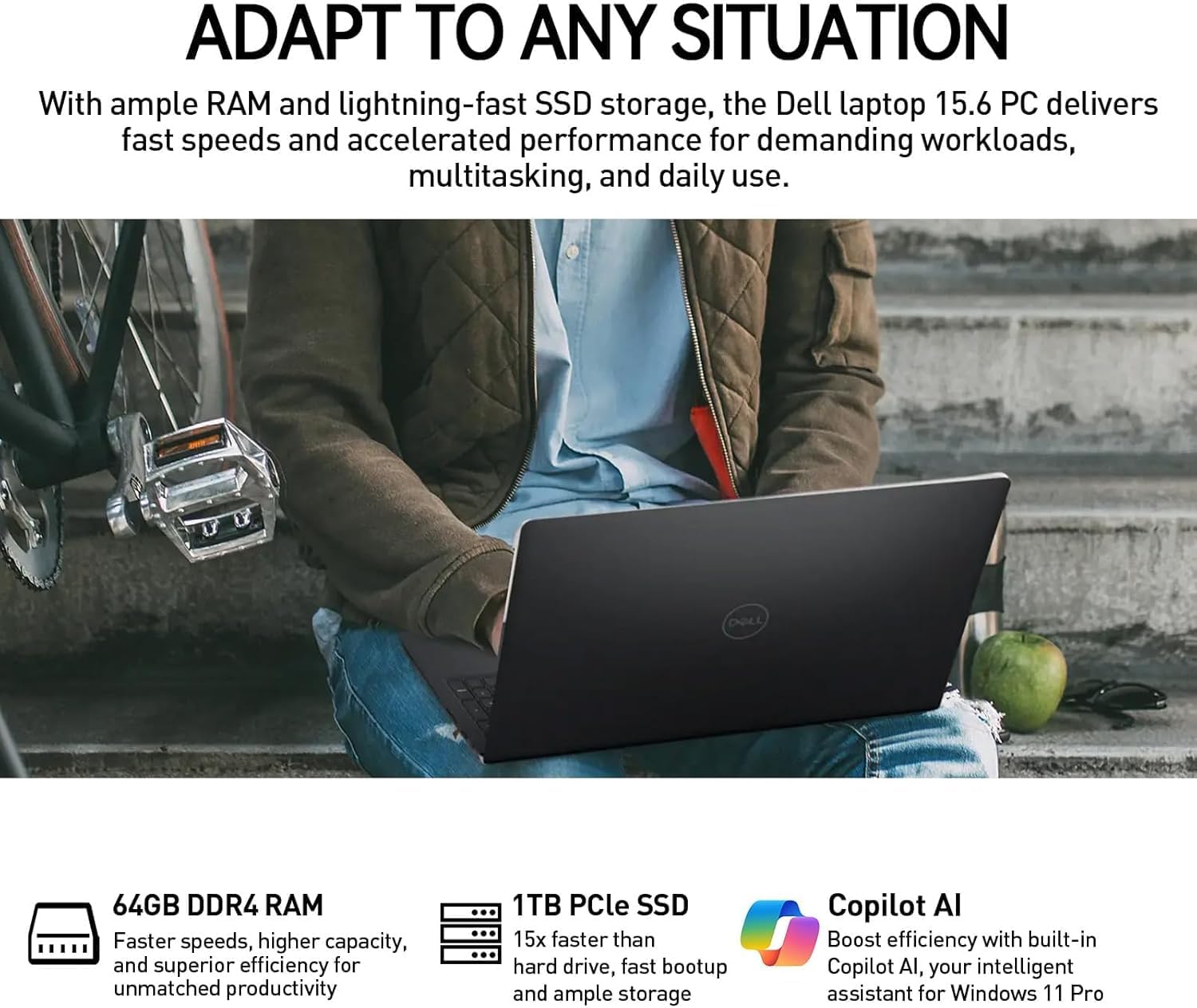 Dell Inspiron 15 3000 Touchscreen Laptop Computer, 15.6' FHD IPS Touch Screen Business Laptop PC, 13th Gen Intel Core i5 (10-Cores), Windows 11 Pro | 10-Key | 32GB RAM 1TB SSD