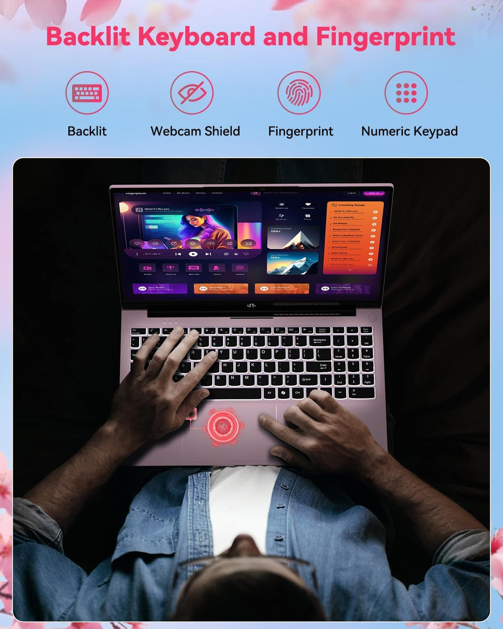 NIMO 15.6' Light-Gaming-Laptop, 8 Cores AMD Ryzen 7 Pro 6850U 16GB LPDDR5 RAM 1TB SSD (Beat i7-1360P Up to 4.7GHz) AMD Radeon 680M GPU IPS FHD Computer with 100W Type-C Backlit Keyboard Fingerprint