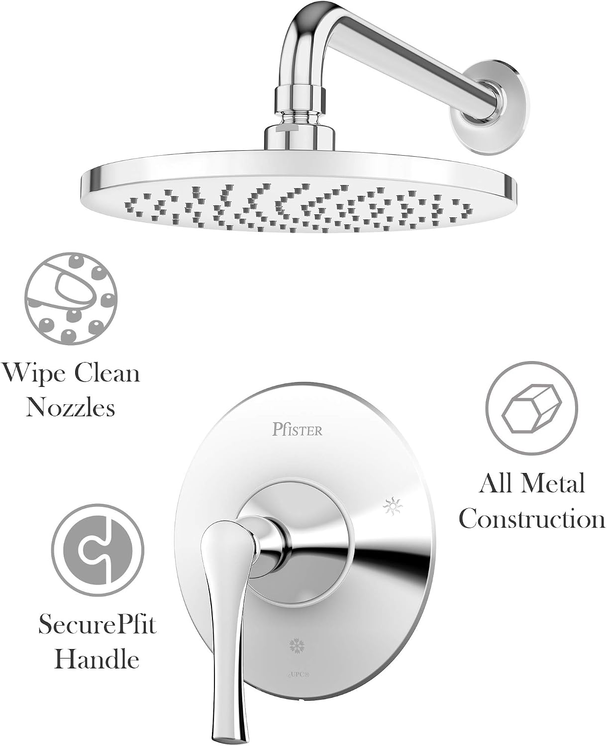Pfister LG89-7RHC Rhen 1-Handle Shower Only Trim, Polished Chrome