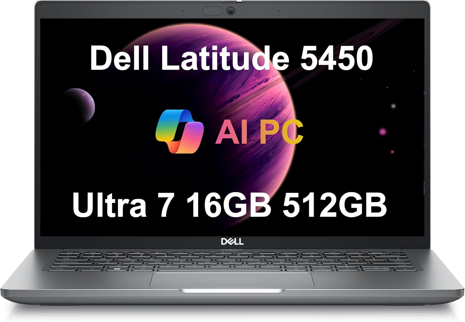 Dell Latitude 5450 5000 Business Laptop (14' FHD, Intel 12-Core Ultra 7 155U, 16GB DDR5 RAM, 512GB SSD), 1080p IR Webcam, 2x Thunderbolt 4, Fingerprint, Ethernet, Win 11 Pro, Durable Premium for Work