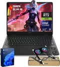 HP OMEN 16 Slim RTX 5070 Gaming Laptop, Intel Ultra 9 285H, NVIDIA RTX 5070, HyperX Audio, 16' FHD+ Anti-Glare, 32GB DDR5, 1TB SSD, 4-Zone RGB Backlit KB, Windows 11 Pro, Bundle Laptop Cooler