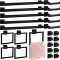 Gisafai 25 Pcs Black Bathroom Hardware Accessories Set 23.6 Inch Bath Towel Bar Kit Stainless Steel Bathroom Hardware Set Towel Racks Ring Robe Hooks Paper Holder for Wall Mounted