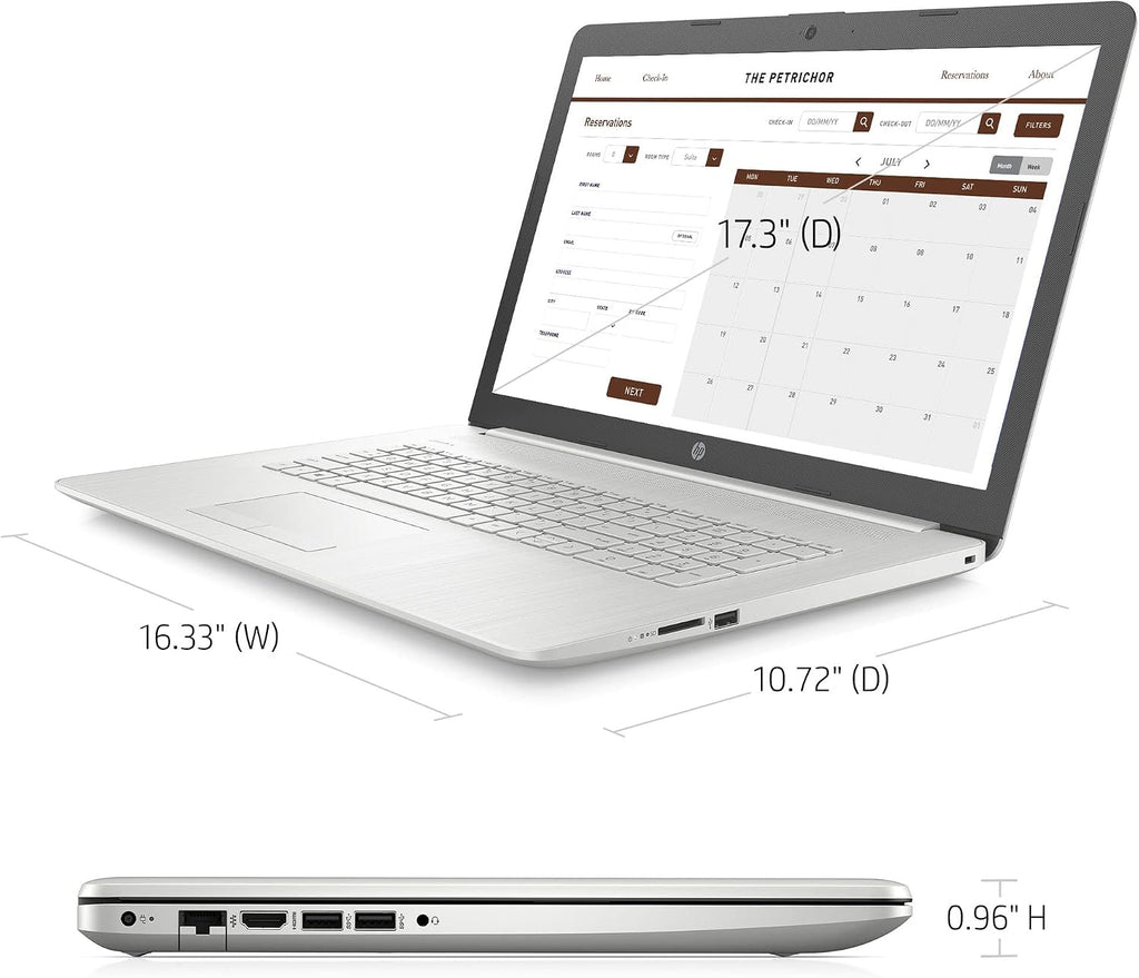 HP Newest 17 Laptop, 17.3' HD+ Display, 11th Gen Intel Core Webcam, Bluetooth, HDMI, RJ-45, Windows 11 Home (32GB RAM | 1TB PCIe SSD, 11th Gen Intel Core i3-1115G4 Processor)