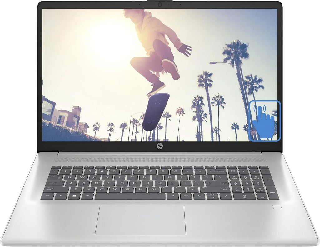 HP 17 inch Laptop for Business, 17.3' HD+ Touchscreen Display, Intel 10-Core i7-1355U(up to 5.0 GHz), 16 GB RAM, 1 TB SSD, Lifetime Office, Windows 11 Pro, Intel Iris Xe GPU, Wi-Fi 6, w/Accessories