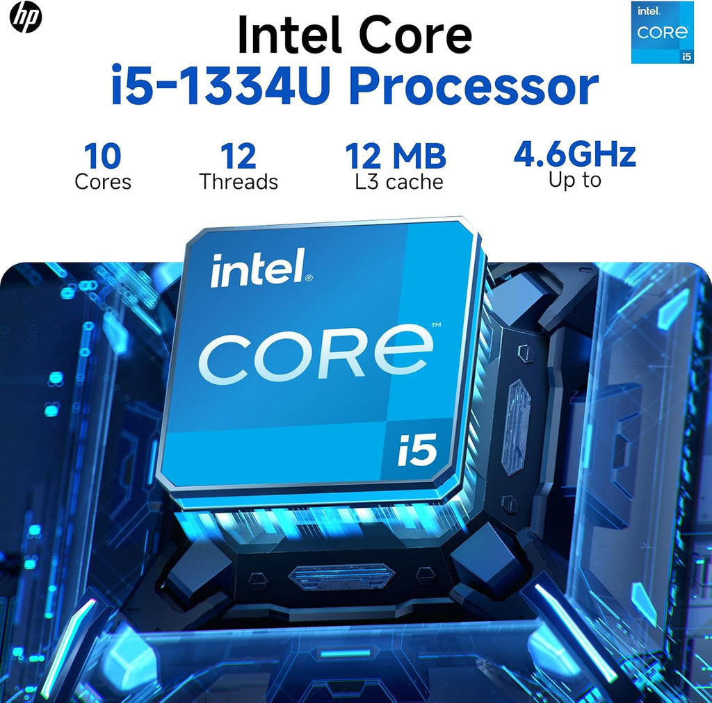 HP 17 inch Laptop, Intel 10-Core i5-1334U, 17.3' HD+ Anti-Glare Display, 32GB RAM, 2TB SSD, Backlit Keyboard, Fingerprint Reader, Windows 11 Pro, Wi-Fi 6, for Business Student, REDRAGON Accessories