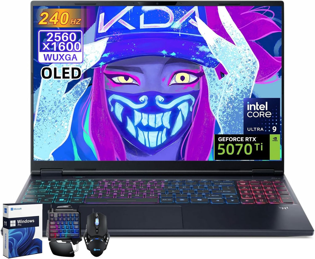 acer Predator Helios Neo 16S AI Gaming Laptop, NVIDIA GeForce RTX 5070Ti 12GB GDDR7, Intel Core Ultra 9 275HX, 16' 2.5K 240Hz OLED Display, 64 GB DDR5 5600MT/s, 2 TB SSD, Windows 11 Pro, Accessories