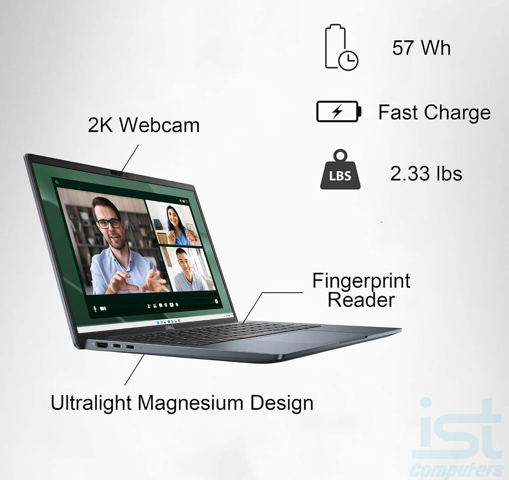 Dell Latitude 7450 7000 Ultralight Business AI PC Laptop (14' QHD+ Touchscreen, Intel 12-Core Ultra 7 165U (> i7-1355U), 16GB DDR5, 512GB SSD), Only 2.33 lb, Blue Magnesium, Thunderbolt 4, Win 11 Pro