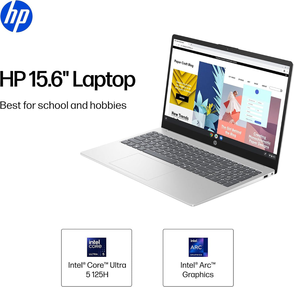 HP Touchscreen Laptop, Intel 14 Cores Ultra 5 125H (Up to 4.5GHz, Beat i7-1360P), 24GB DDR5 RAM 1TB SSD, Win 11 15.6' FHD Display Wifi6 Numeric Keypad w/GM Accessory Computer for Business Gaming