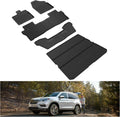 KIWI MASTER Floor Mats & Cargo Mat for 2016-2022 Honda Pilot, OEM Replacement 08P17-TG7-300 08U45-TG7-100, All Weather Car Mats, Custom Fit TPE Floor Liners, Front & Rear & Trunk Mat Set, Black