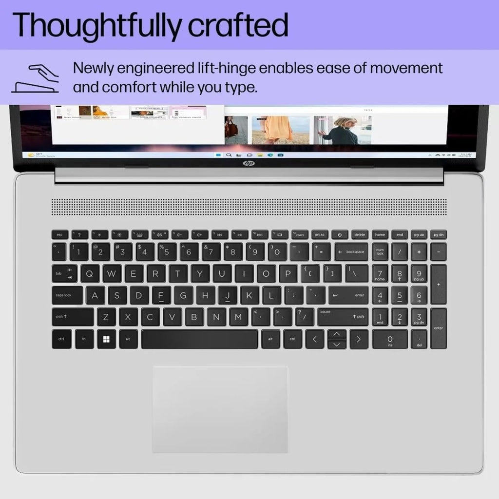 HP 17.3' Laptop Computer - Touchscreen Display - 32GB RAM - 1TB SSD - Microsoft Office 365 for The Web - Intel 8-Cores - 10-Key Number Pad - Windows 11 W/O Mouse