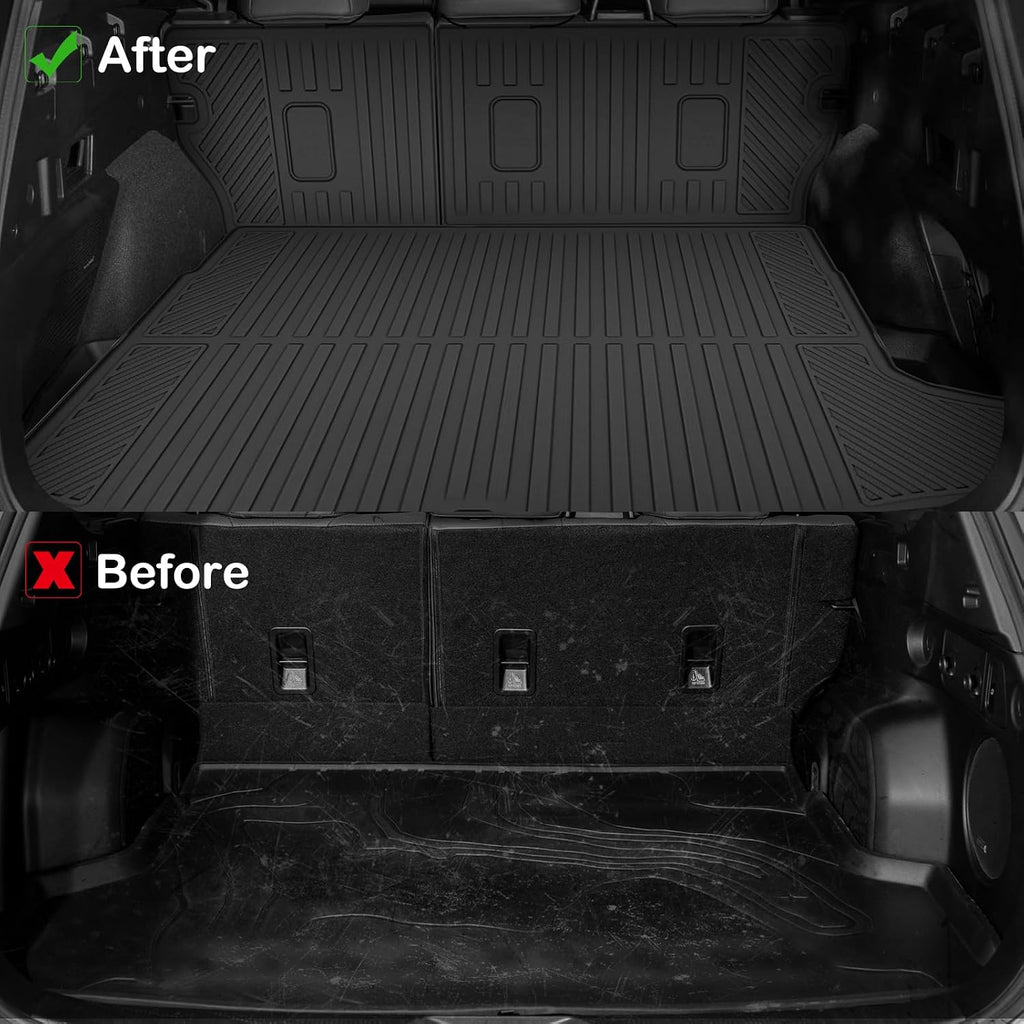 Floor Mats for 2026 Subaru Crosstrek Hybrid Upgrade Trunk Mat with Backrest Mat All Weather TPE Floor Liners Fit for Subaru Crosstrek Hybrid Odorless Anti-Slip Full Set Car Accessories(Not Fit Gas)