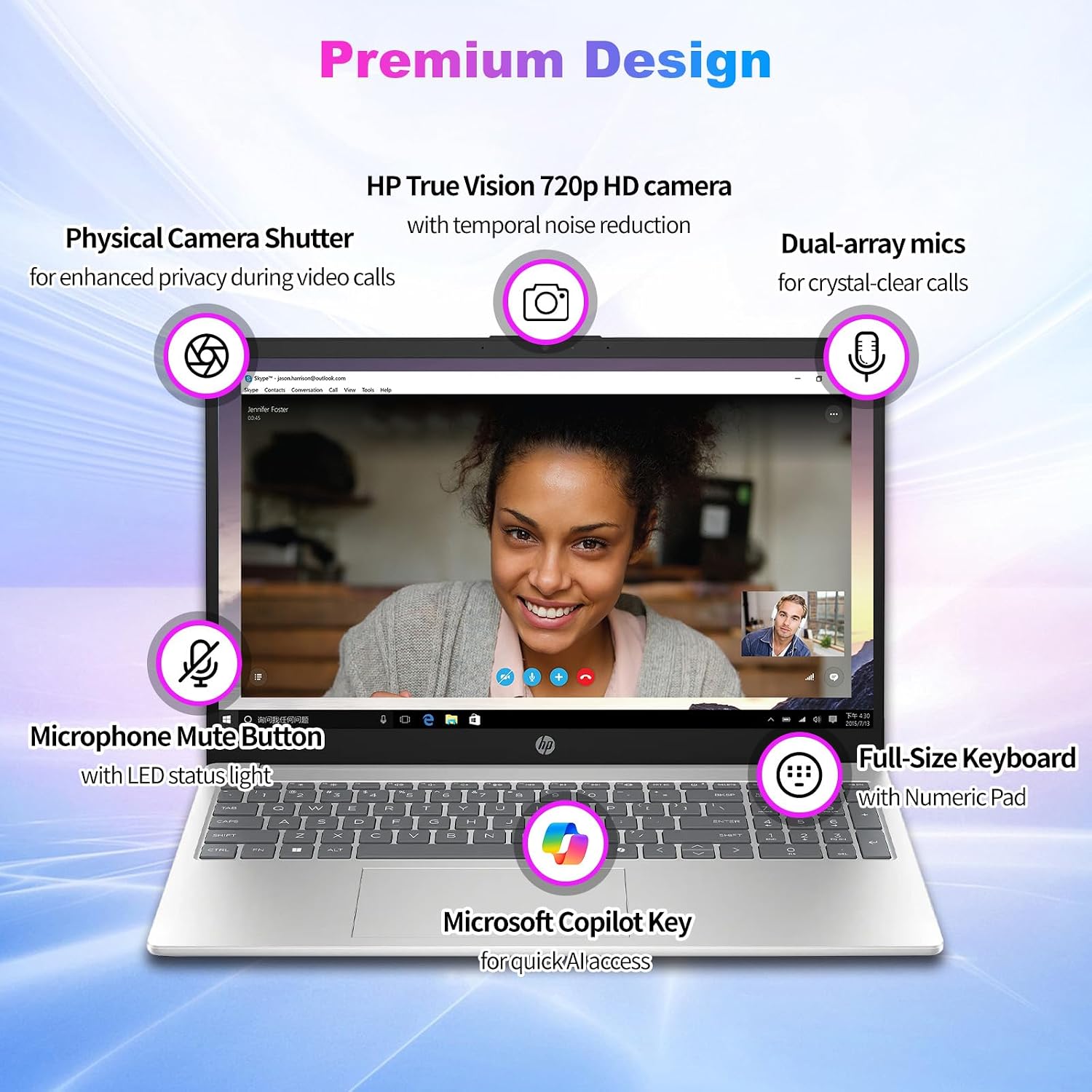 HP 15.6 Touchscreen Laptop Computer for Business, Intel 10-Core i7-1355U(up to 5.0 GHz), 15.6' FHD Touch Screen, 32 GB RAM, 1 TB SSD, Iris Xe GPU, Wi-Fi 6, Copilot, Long Battery Life, Windows 11 Pro