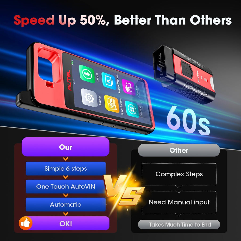 Autel Scanner MaxiIM KM100 (X), 2026 Car Diagnostic Scan Tool, OBD-Learn for 99% Cars, Lifetime Free Update, IM508S IM608 PRO II Lite Model, 2.0 Hardware for Home Mechanics & DIYers (KM Series 100)