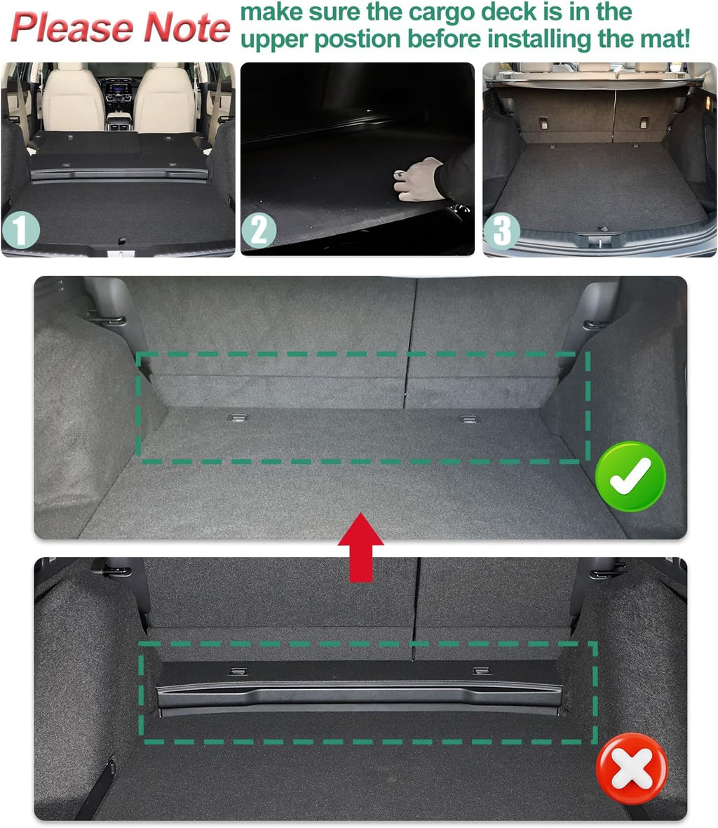 Original 2020-2022 CR-V Hybrid Floor Mats & Cargo Liner for Honda CRV Hybrid - Custom Fit TPE Floor Mats with Trunk Mat - All Weather Rubber Car Mats for Honda CR-V Hybrid 2020-2022