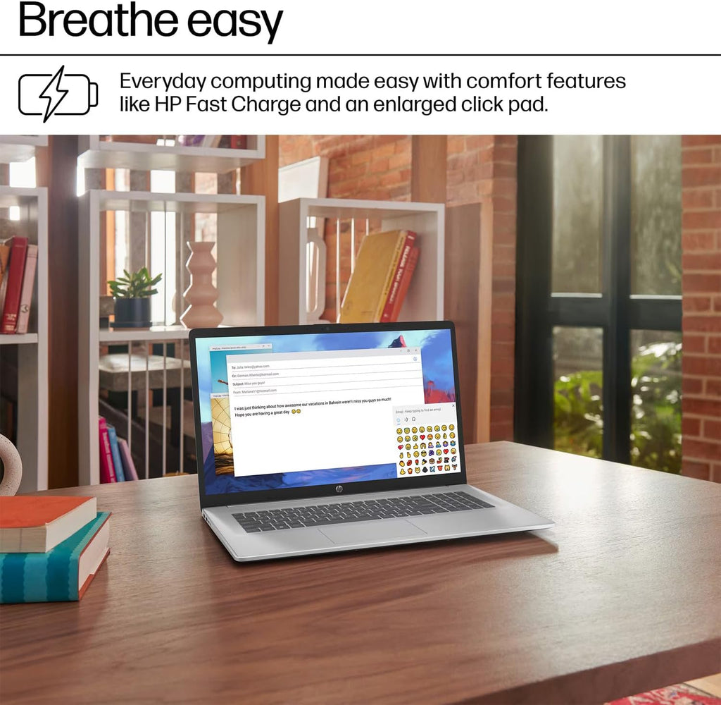 HP 17 Everyday Value Laptop 17.3' IPS FHD Display (AMD Ryzen 5 7520U, 8GB LPDDR5, 1TB PCIe SSD, AMD Radeon, WiFi 6, Webcam, Bluetooth 5.3, Win 11 Pro) w/DKZ USB Port Expander