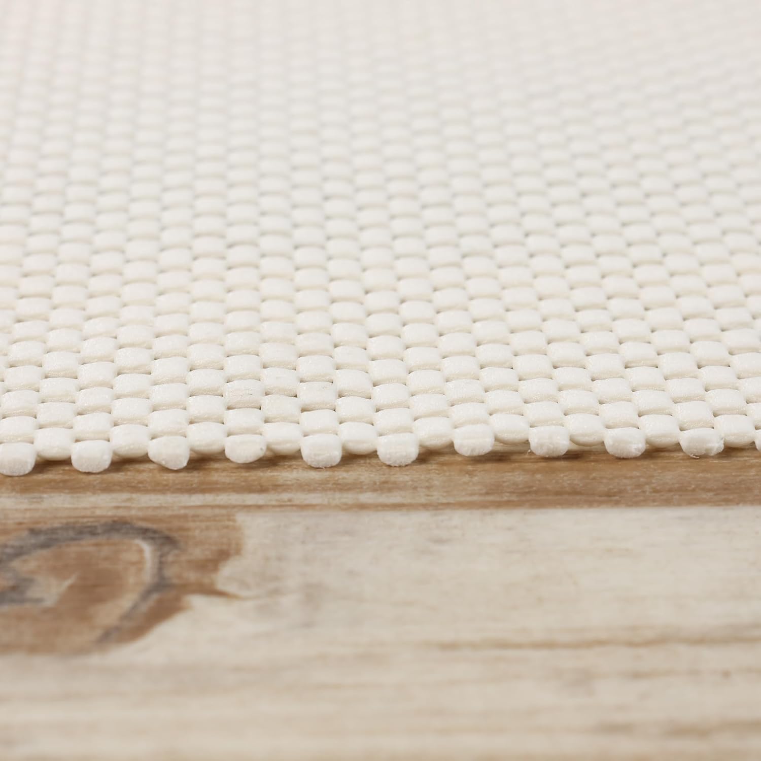 Superior Rio Reversible Rug Pad, Non-Slip, Non-Skid, Thick Mesh Design, Floor Protector, Padding, Furniture Gripper Mat, Slide Stopper, Foam Grip, Polymer Coated Polyester, 12' x 18', Cream