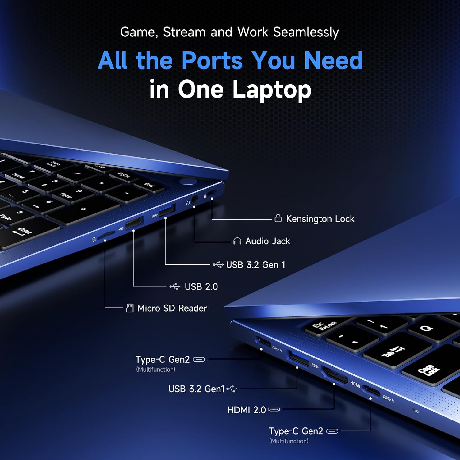 NIMO 2026 Laptop, 15.6' IPS FHD AMD Ryzen 7 7735HS (8C/16T, Beats i7-12650H) 8 Cores 32GB DDR5 RAM 1TB SSD, Radeon 680M Graphics, 100W Type-C, Backlit Keyboard, Fingerprint Unlock, 2-Year Warranty