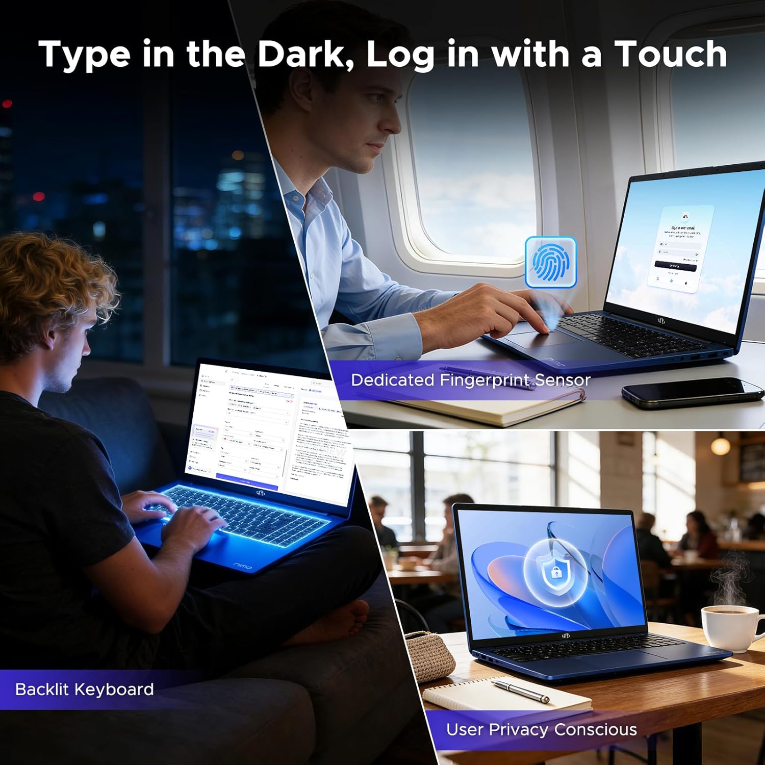 NIMO 15.6' IPS FHD-Gaming-Laptop, 8 Cores AMD Ryzen 7 8745HS 32GB DDR5 RAM 1TB SSD (up to 4.9GHz Beat R9 7940HS) Radeon 780M-Graphics, 100W Type-C Backlit Keyboard Fingerprint for Creators