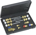 Mastercool 58490 R134a Valve Core Remover/Installer Kit – Works Under Pressure – Covers Standard, JRA, Eaton Cores – Includes Shafts, Adapters, R134a Fittings & Case