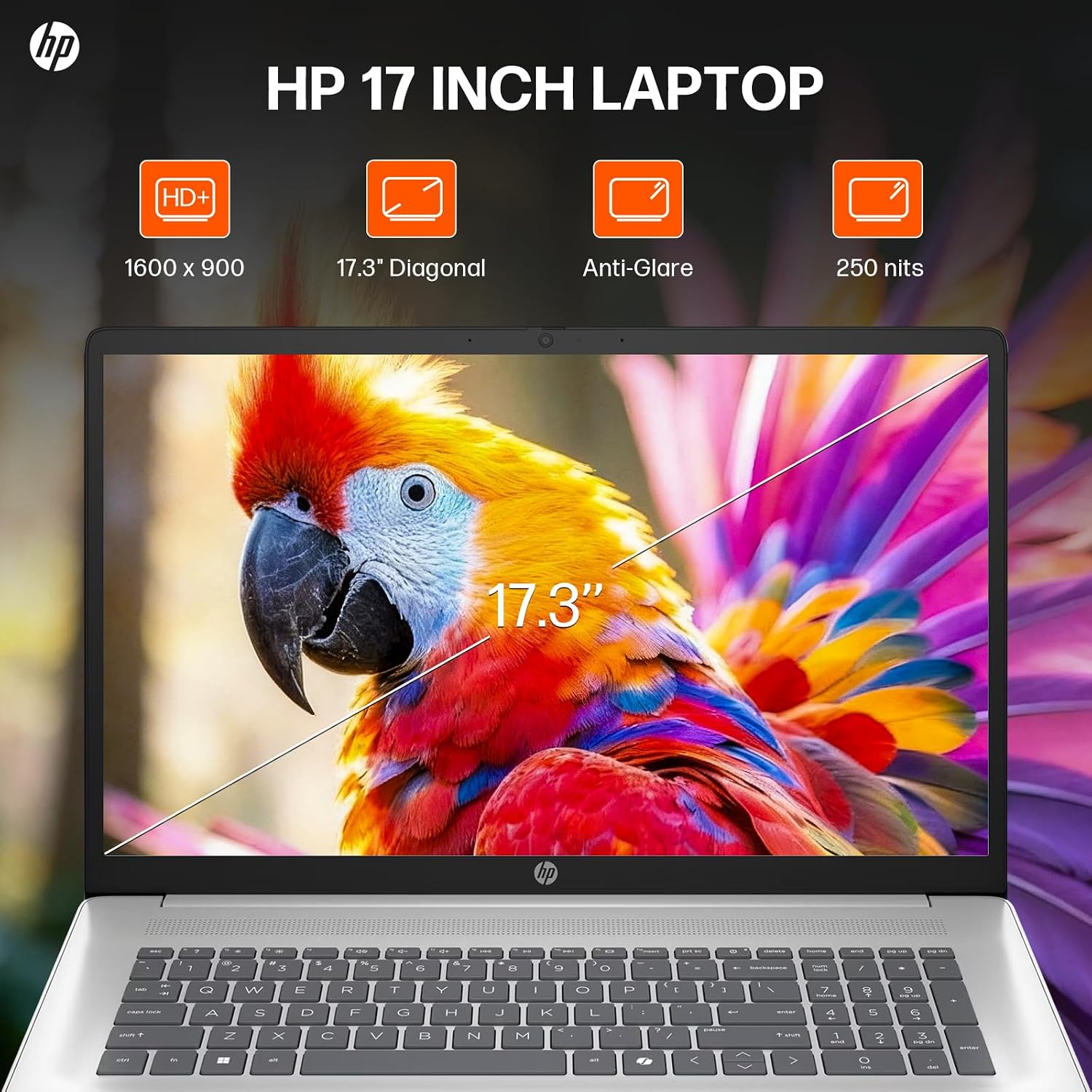 HP 2025 17 inch Laptop, Intel 8-Core i3-N305, 17.3' HD+ Anti-Glare Display, 32GB RAM, 2TB SSD, Windows 11 Pro, Copilot AI, Numeric Keypad, Wi-Fi 6, HDMI, for Business Student, w/Accessories