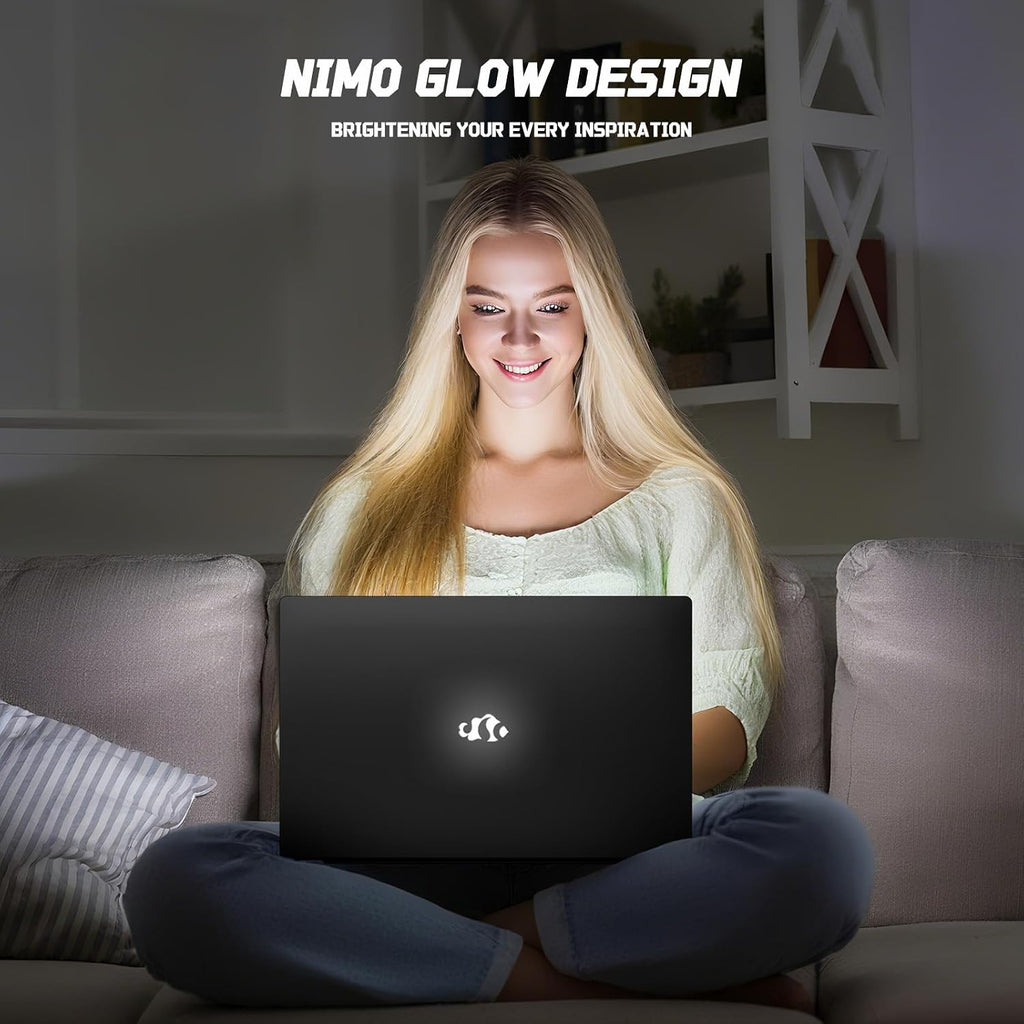 NIMO 15.6' FHD Laptop, 4 Cores Intel Twin Lake (up to 3.6GHz Beat i3-10110U) 8GB RAM 256GB SSD for Student & Office with 2 Year Warranty 65W Type-C, 53.58Wh Battery Backlit Keyboard Fingerprint