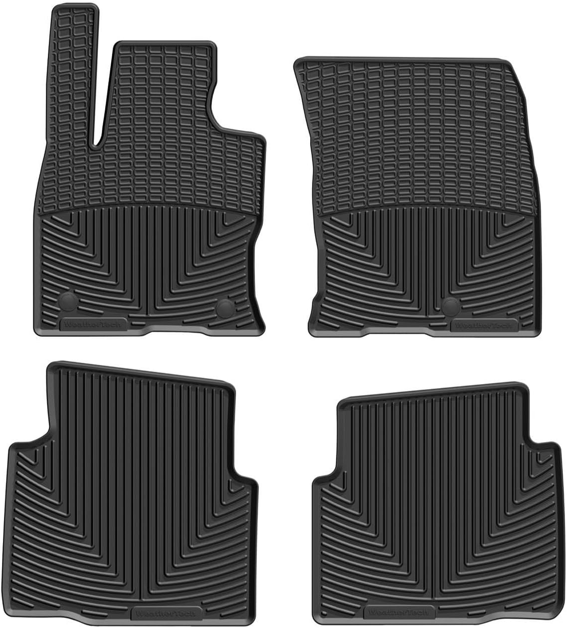 WeatherTech All-Weather Floor Mats for Ford Escape 1st & 2nd Row (W531-W532), Black