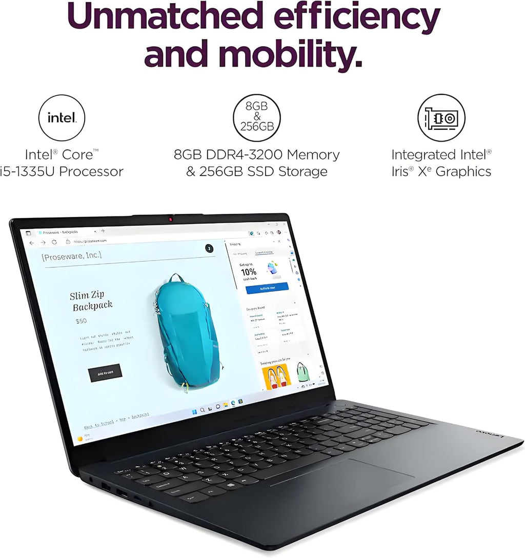 Lenovo New 15.6' Touchscreen Business and Student Laptop(2025/2026 Edition), Intel Core i5-1335U(Outperforms i7-1255U), 16GB RAM, 512GB SSD, Ultra Slim Design, Long Battery Life, Windows 11 Pro, WOWPC