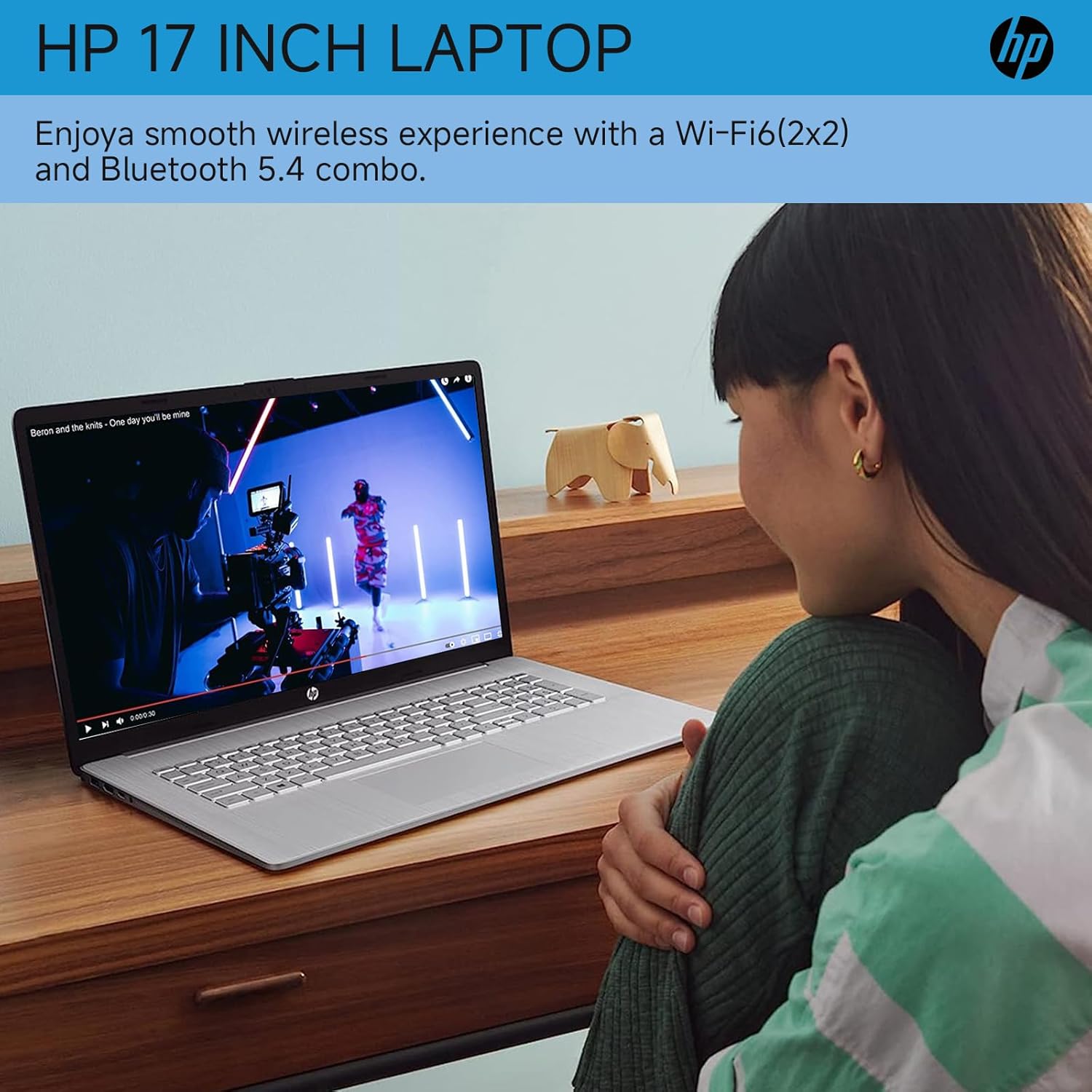 HP 17 Inch Laptop, 17.3' HD+ Display, Intel i5-1334U (10 Cores, Up to 4.6 GHz), 64 GB RAM, 2 TB SSD, Backlit Keyboard, Fingerprint Reader, Wi-Fi 6, HD Webcam, Windows 11 Pro for Business and Students