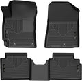 Husky Liners Weatherbeater Floor Mats | Fits 2019-2024 Kia Forte | Front & 2nd Row, 3-pc Black - 95261