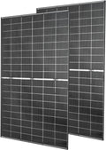 VEVOR 2PCS 400W Bifacial Solar Panels, 16BB N-Type Monocrystalline PV Module 24% Efficiency, IP65 Waterproof Solar Panel with MC4 Output & Aluminum Frame for Car Boat RV Flat Rooftop Off-Grid